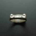 356 Bathtub Porsche Speedster Ring in White or Gold Bronze (small design)