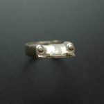 356 Bathtub Porsche Speedster Ring in White or Gold Bronze (small design)