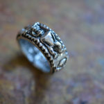 Tiki Daddy Band in Sterling Silver