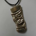 Tiki Surf God Necklace in Sterling Silver