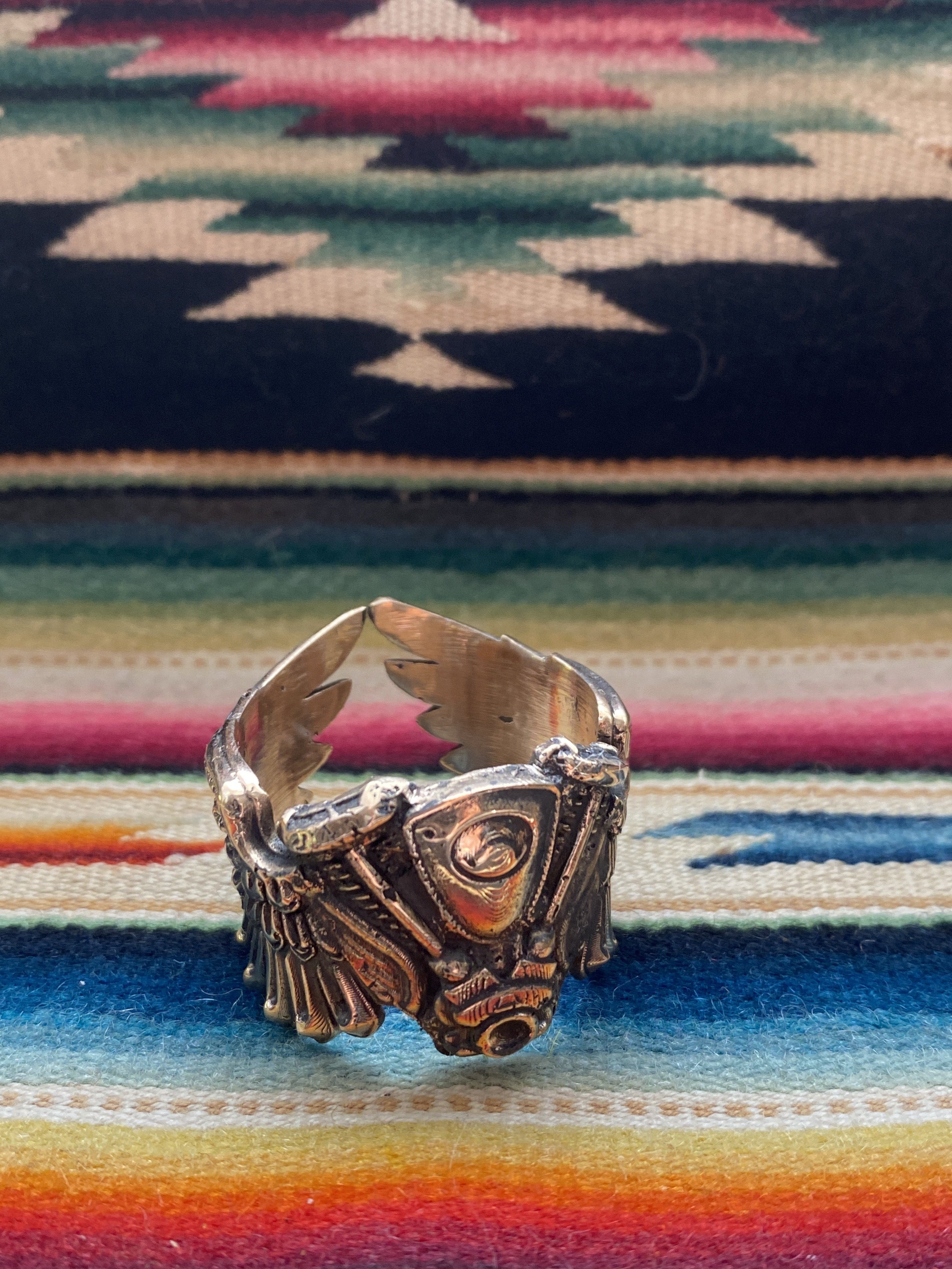 Harley Engine Ring with Wings - Image 9