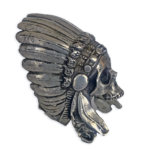 Alternative view of Large Indian Chief with Headress ring