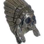 Large Indian Chief with Headress ring