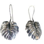 Small Monstera Leaf Earrings