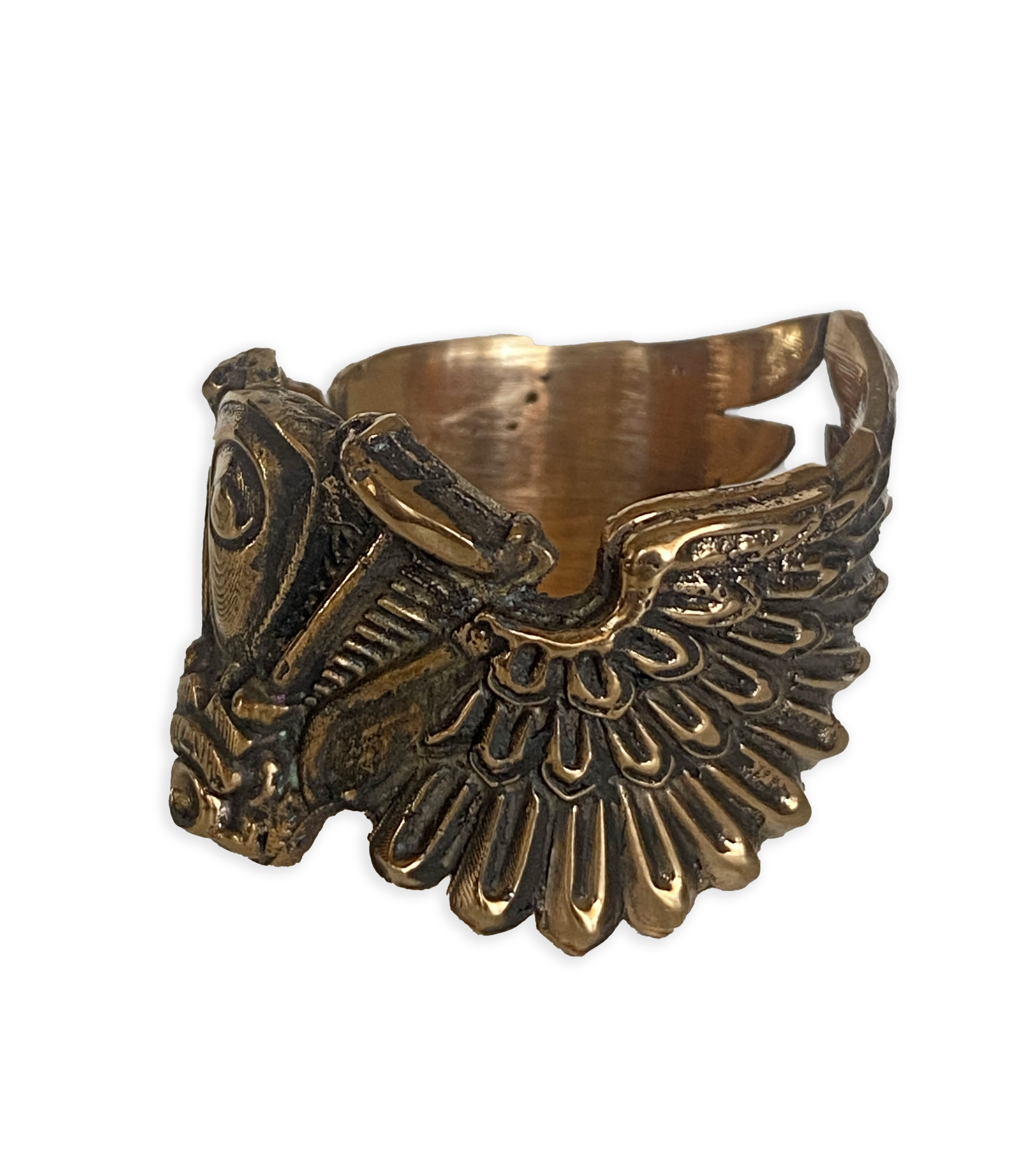 Harley Engine Ring with Wings - Image 4