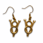 Alternative view of Wrench V8 Earrings 14KT Gold Plate