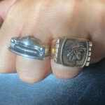 Alternative view of 1960’s Mercury Man Ring by Hi Octane Jewelry