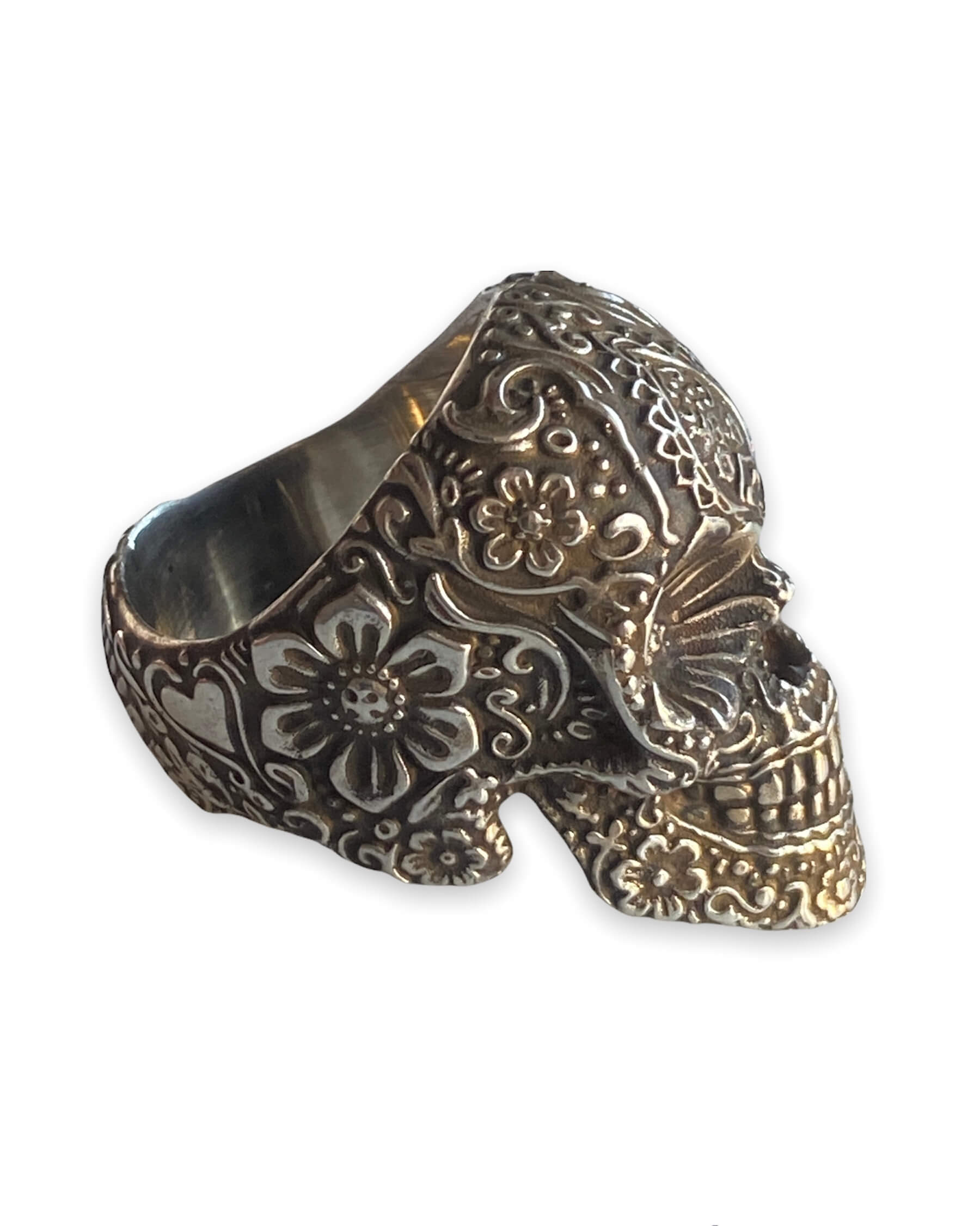 Sugar Skull Ring Dia De Los Muertos Calavera Ring - Image 3