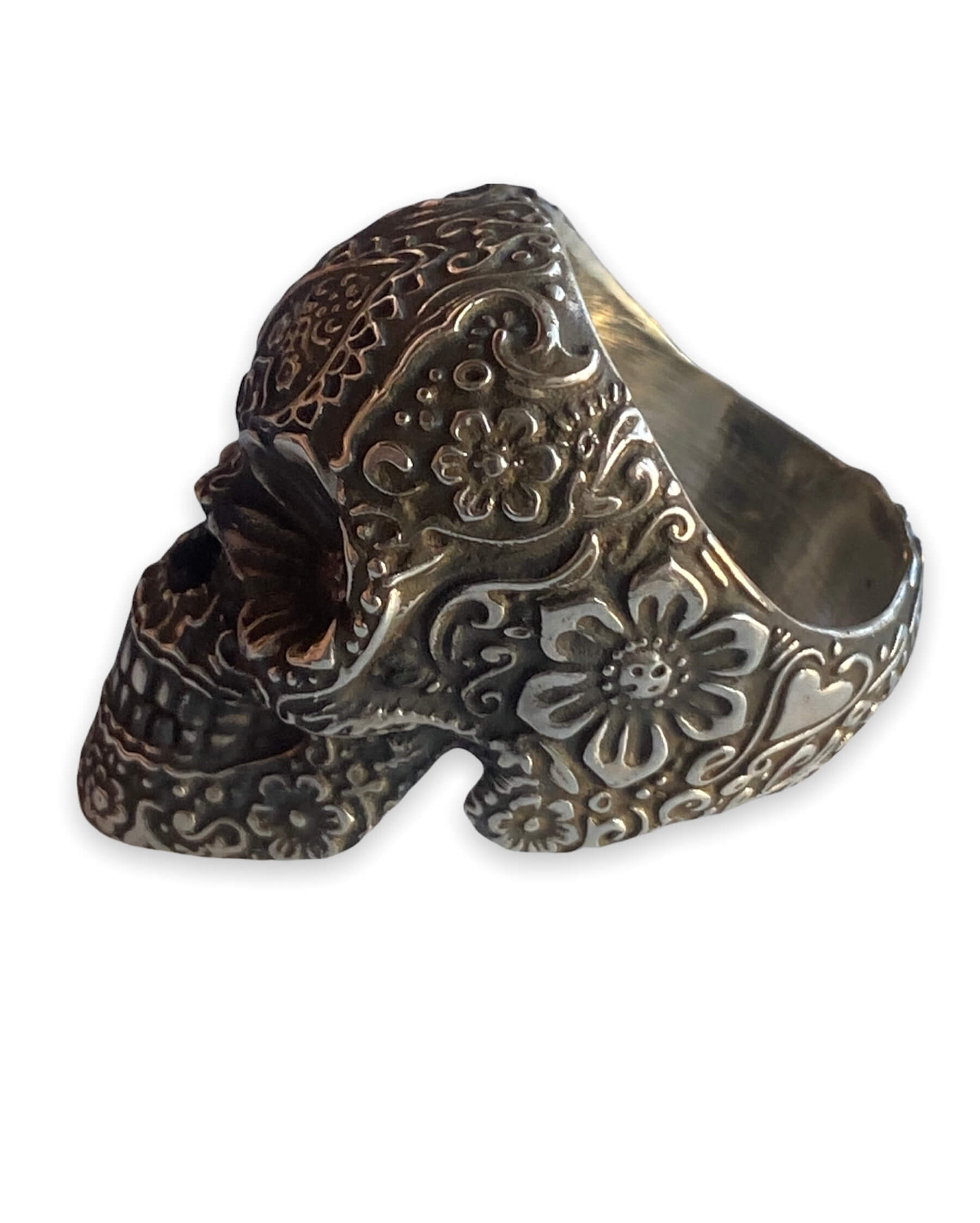 Sugar Skull Ring Dia De Los Muertos Calavera Ring - Image 4