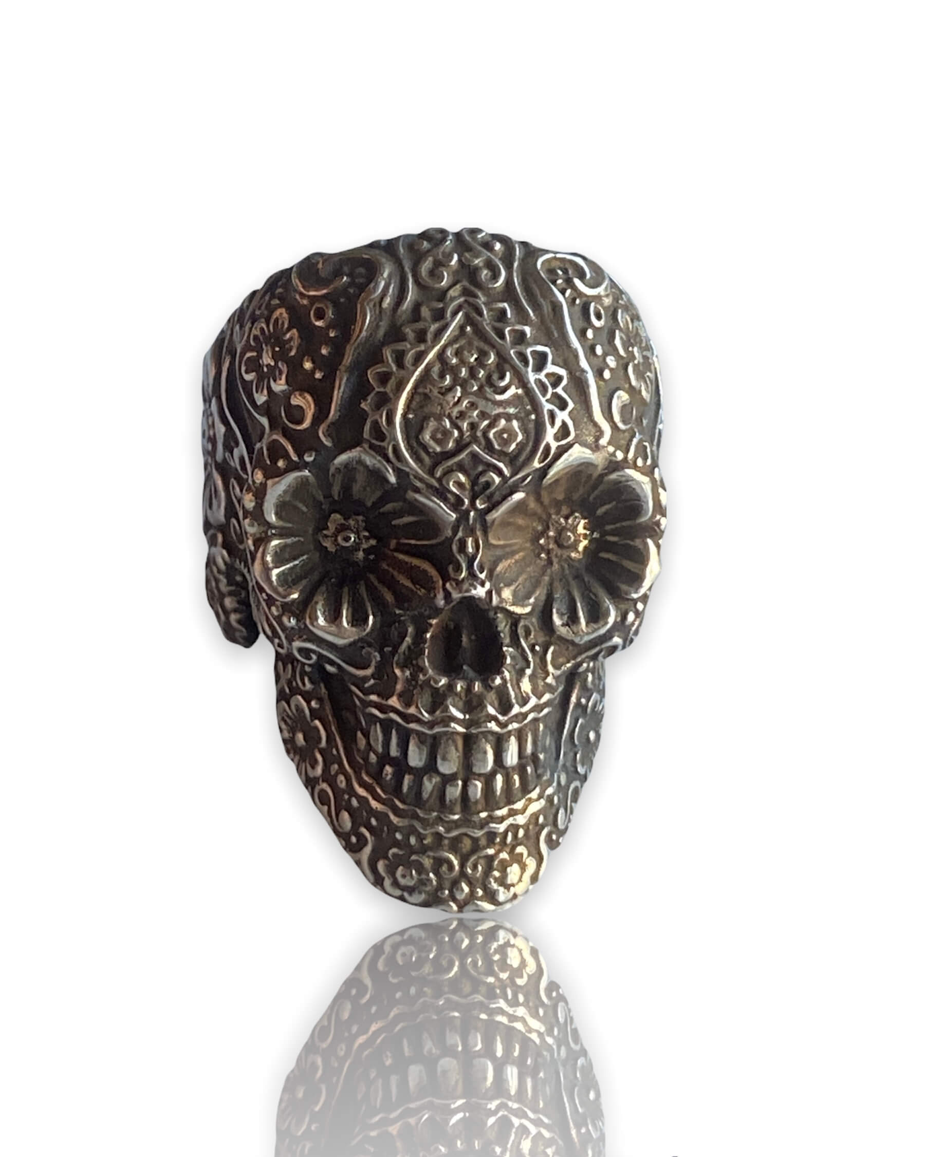 Sugar Skull Ring Dia De Los Muertos Calavera Ring - Image 2