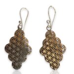 Flower of Life Earrings in Sterling Silver or 14KT