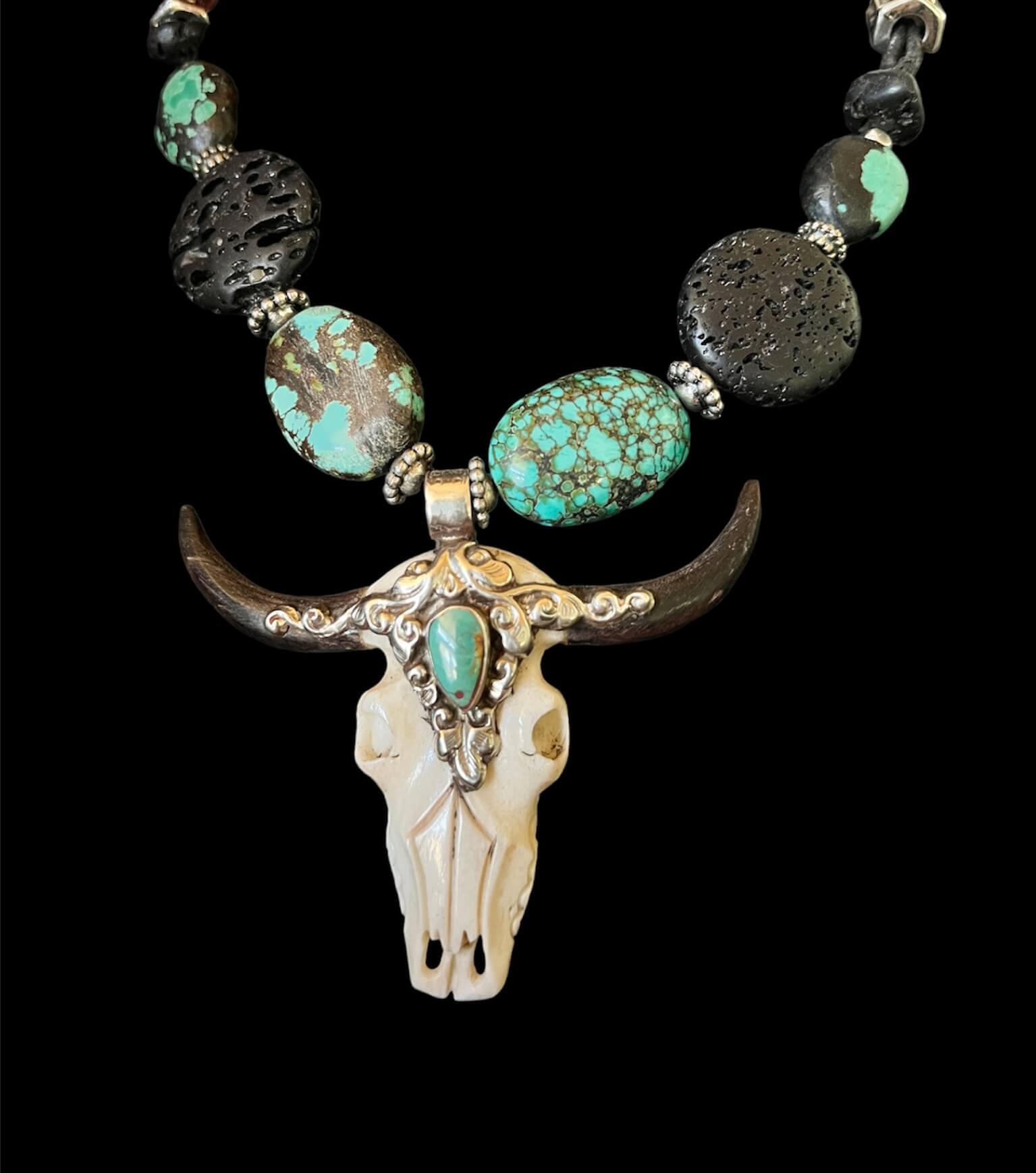Turquoise Steer Skull