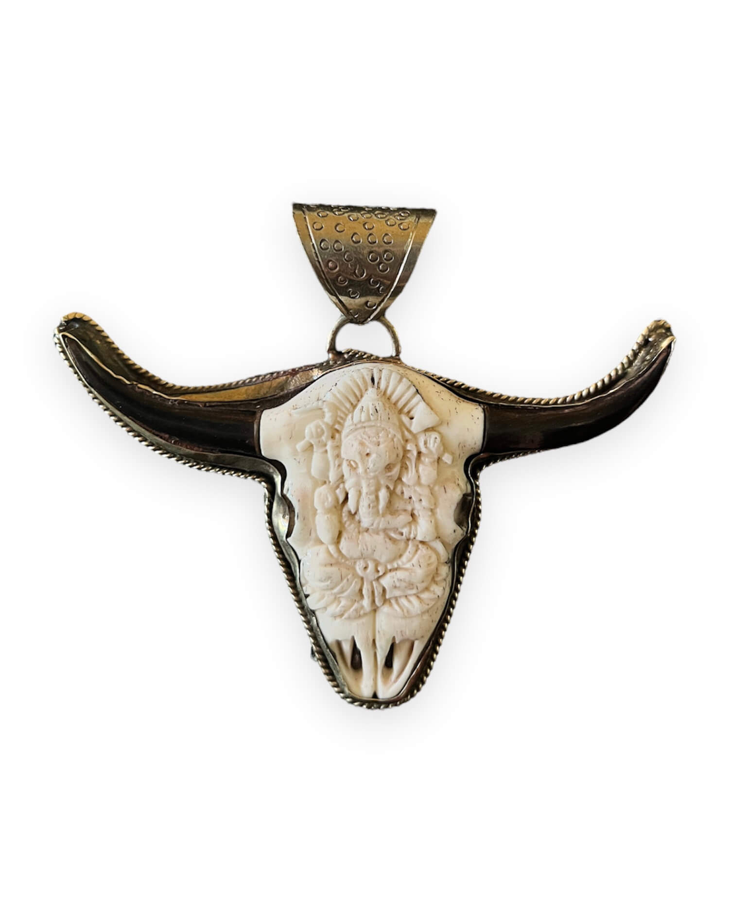 Steer Skull Beaded Necklace - Image 2