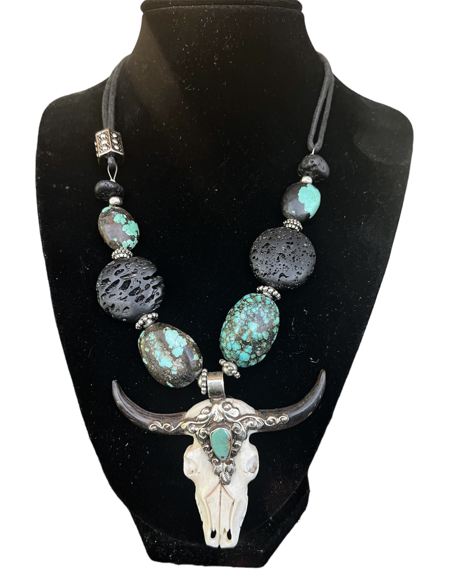 Turquoise Steer Skull - Image 4