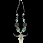 Alternative view of Turquoise Steer Skull