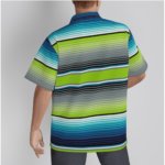 Alternative view of Baja Serape Mens Hawaiian Shirt With Button Closure