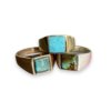 Square Turquoise Signet Ring