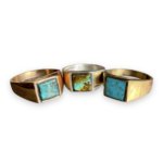 Alternative view of Square Turquoise Signet Ring