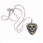 Alternative view of Crimson Skull Guitar Pick Necklace