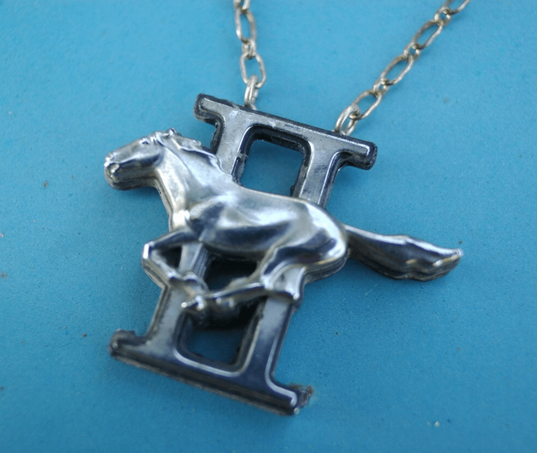 Pony Girl Upcycled Mustang II Necklace