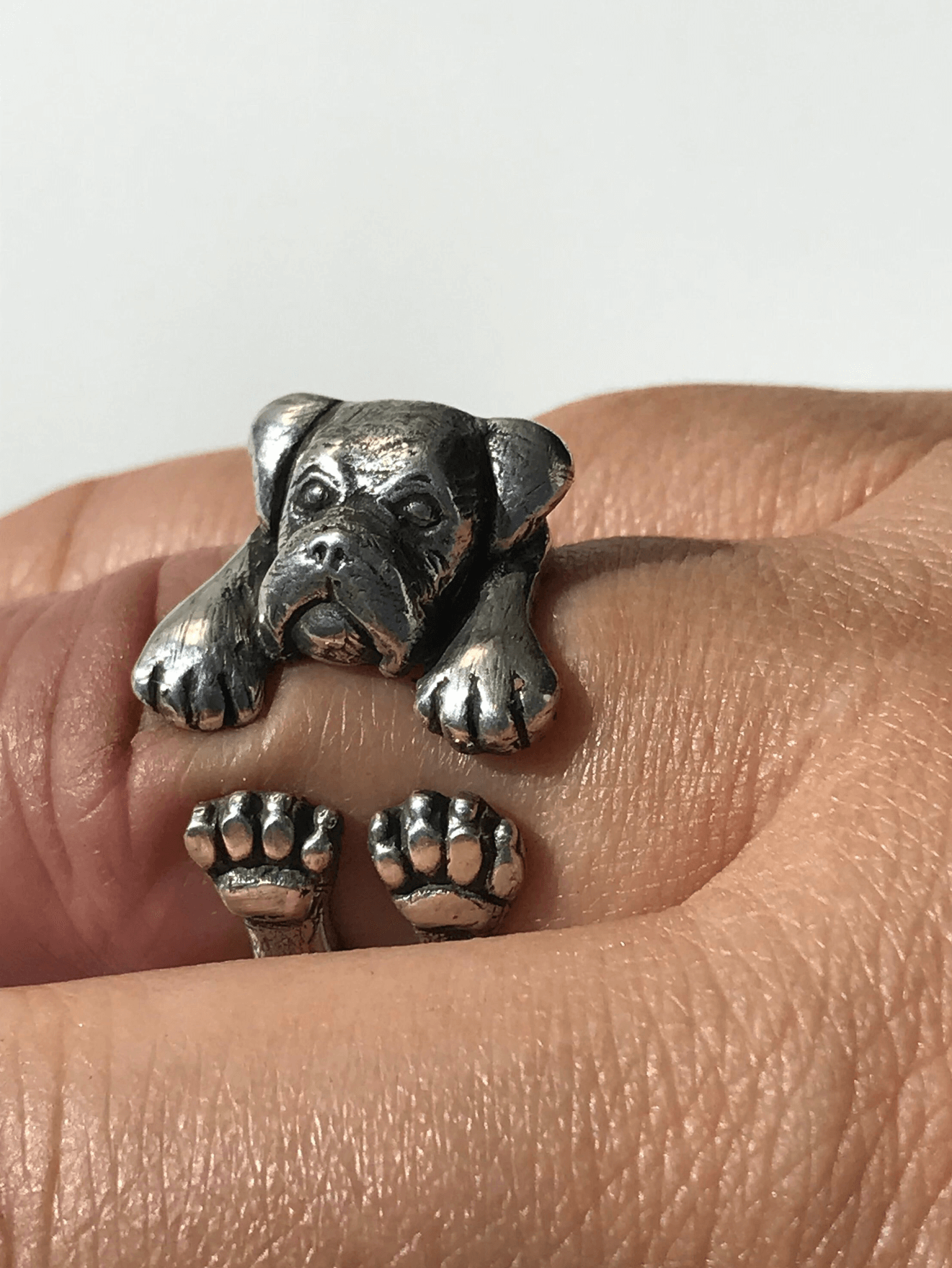 Puppy Boxer Dog Hug Ring