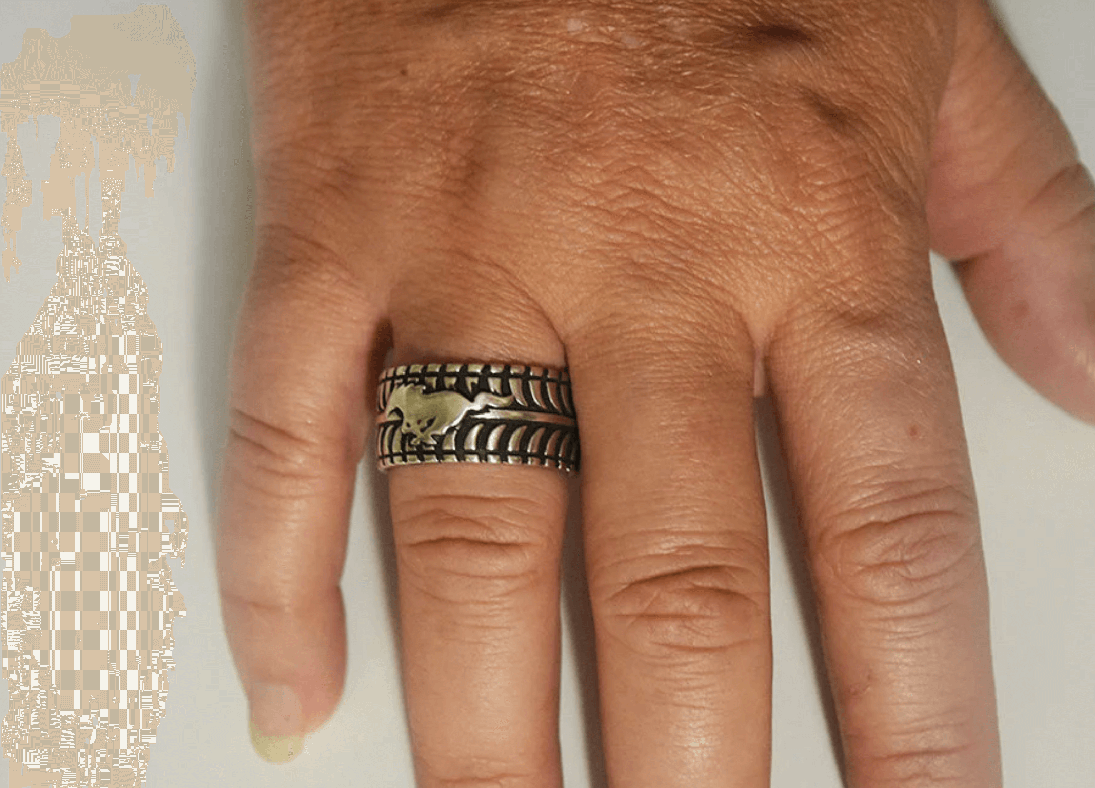 Plain Tire Tread Ring - Image 2