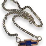 Solid Sterling Chevy Necklace