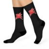 Hi Octane Mobil Pegasus Black Cushioned Crew Socks