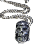 Misfit Skull Pendant on Sterling Silver Men's Chain