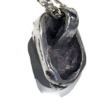 Alternative view of Misfit Skull Pendant on Sterling Silver Men's Chain