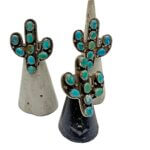Turquoise Cactus Sterling Ring