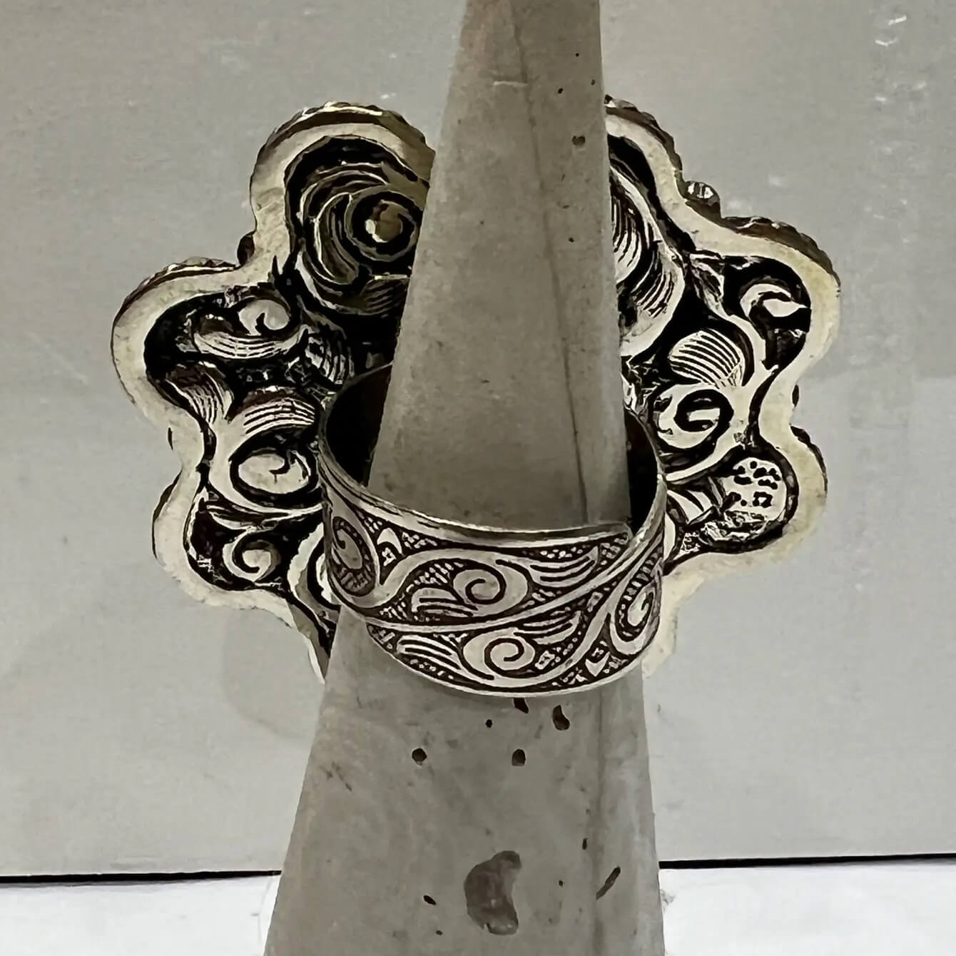 Flower Turquoise Statement Ring - Image 4