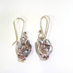 Alternative view of Lucky Horseshoe with Flower Earrings