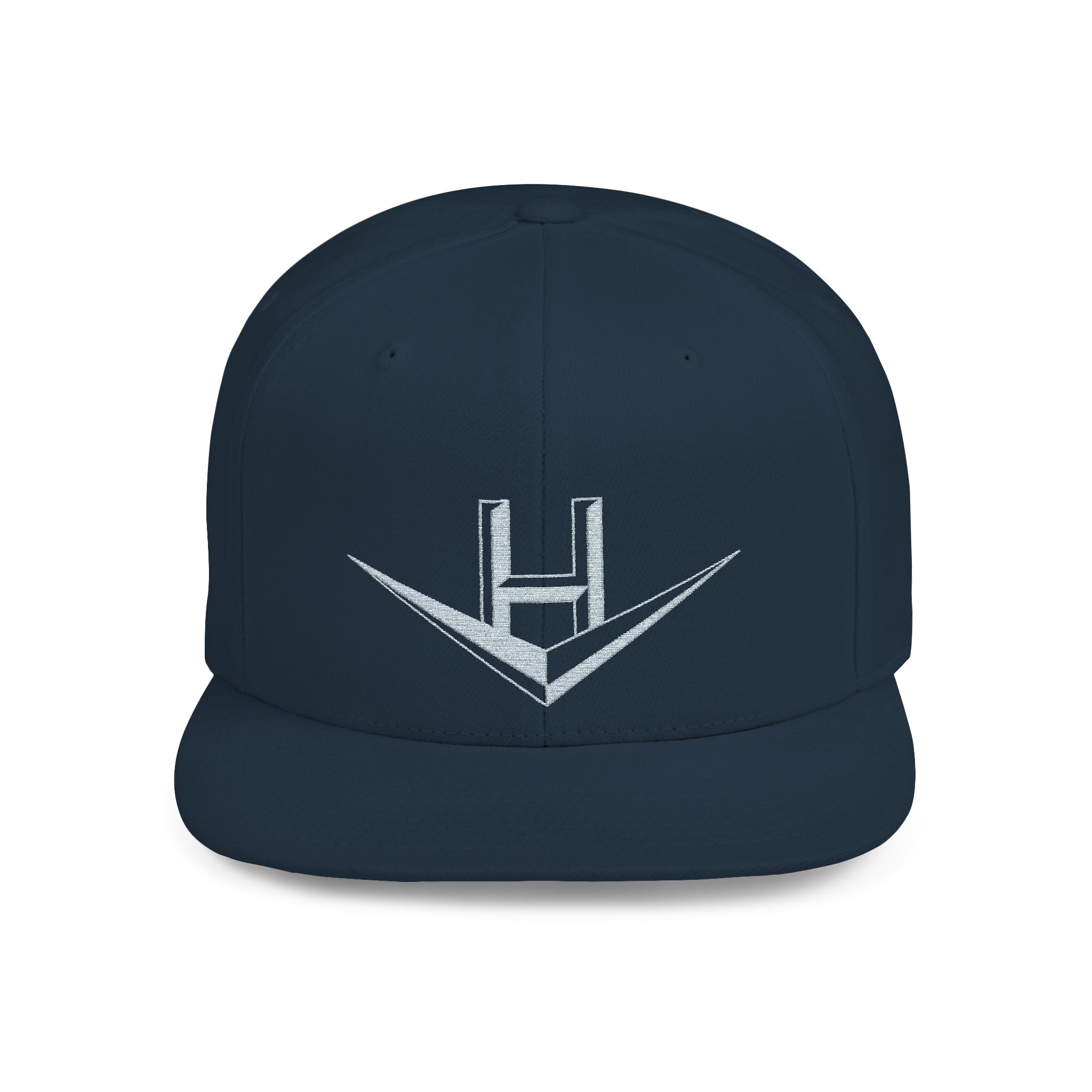 Hi Octane Embroidered Flat Bill Snapback Hat Gray Logo